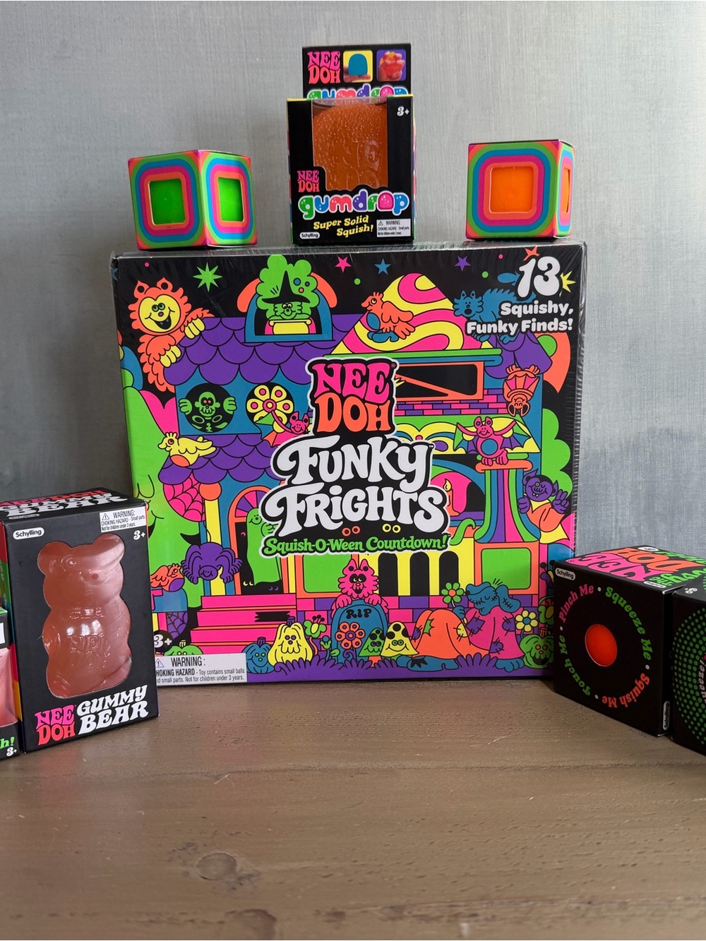 Nee Doh Funky Frights Squish-O-Ween Countdown Halloween Bundle!